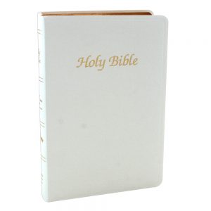 Genuflect White First Communion Bible - NABRE