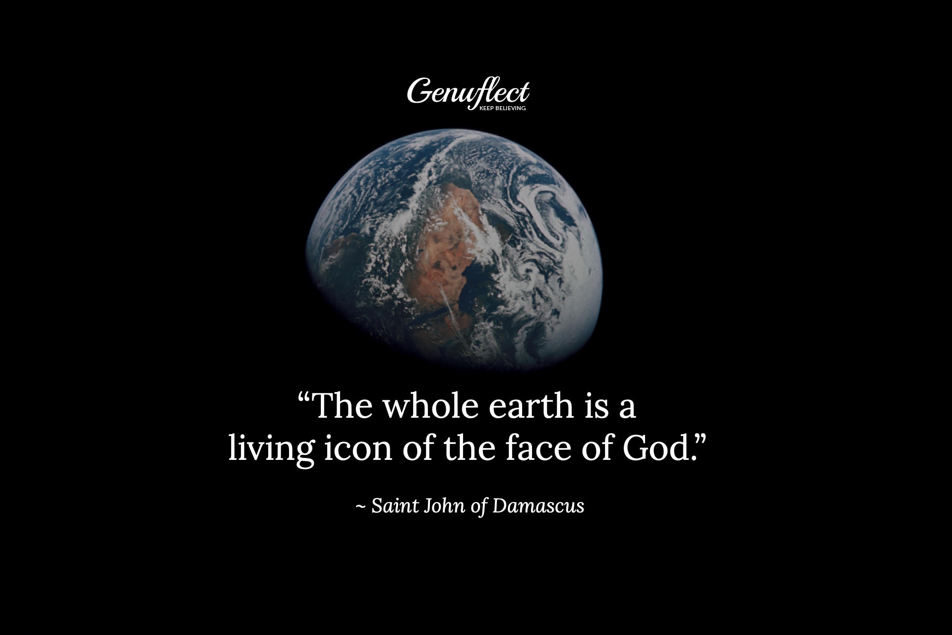 View of the planet Earth from space
