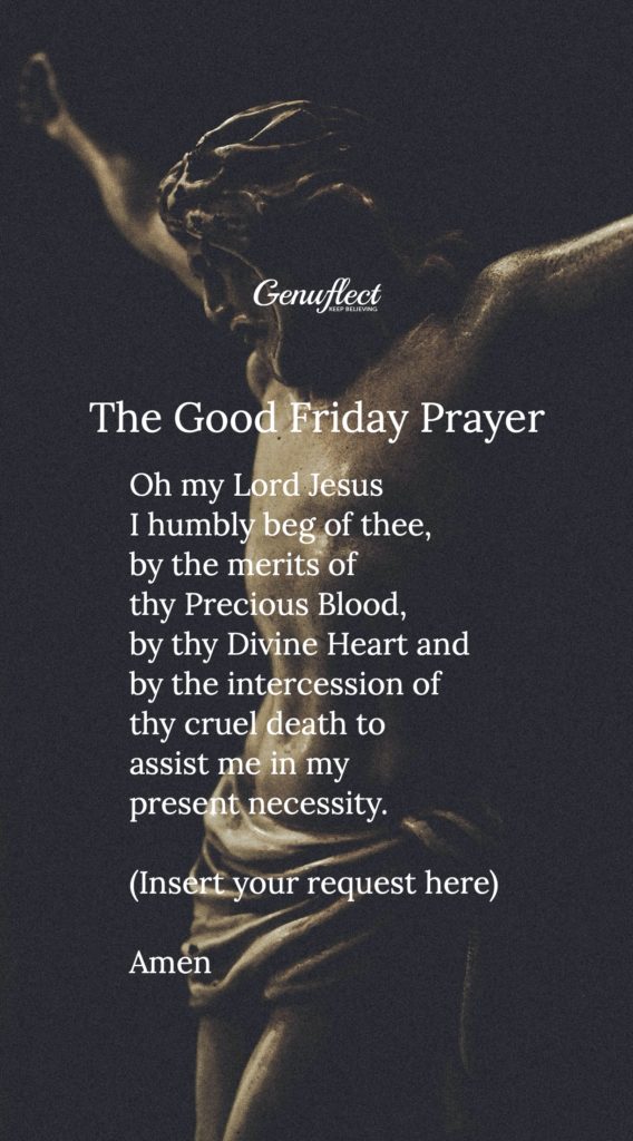 Genuflect Phone Wallpaper - The Good Friday Prayer