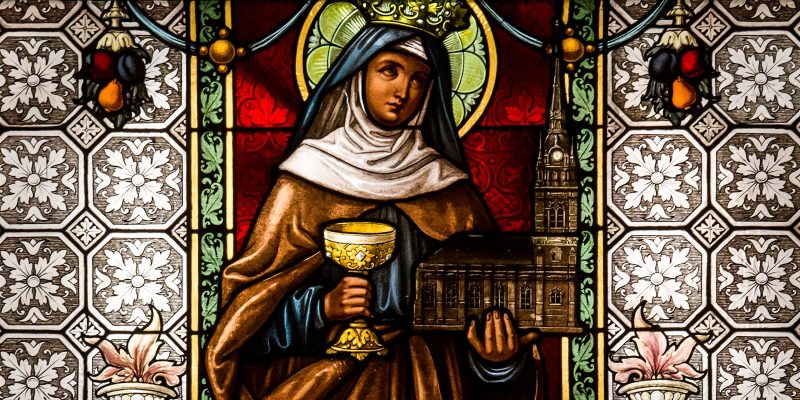 Stained Glass Window of Saint Gertrude the Great