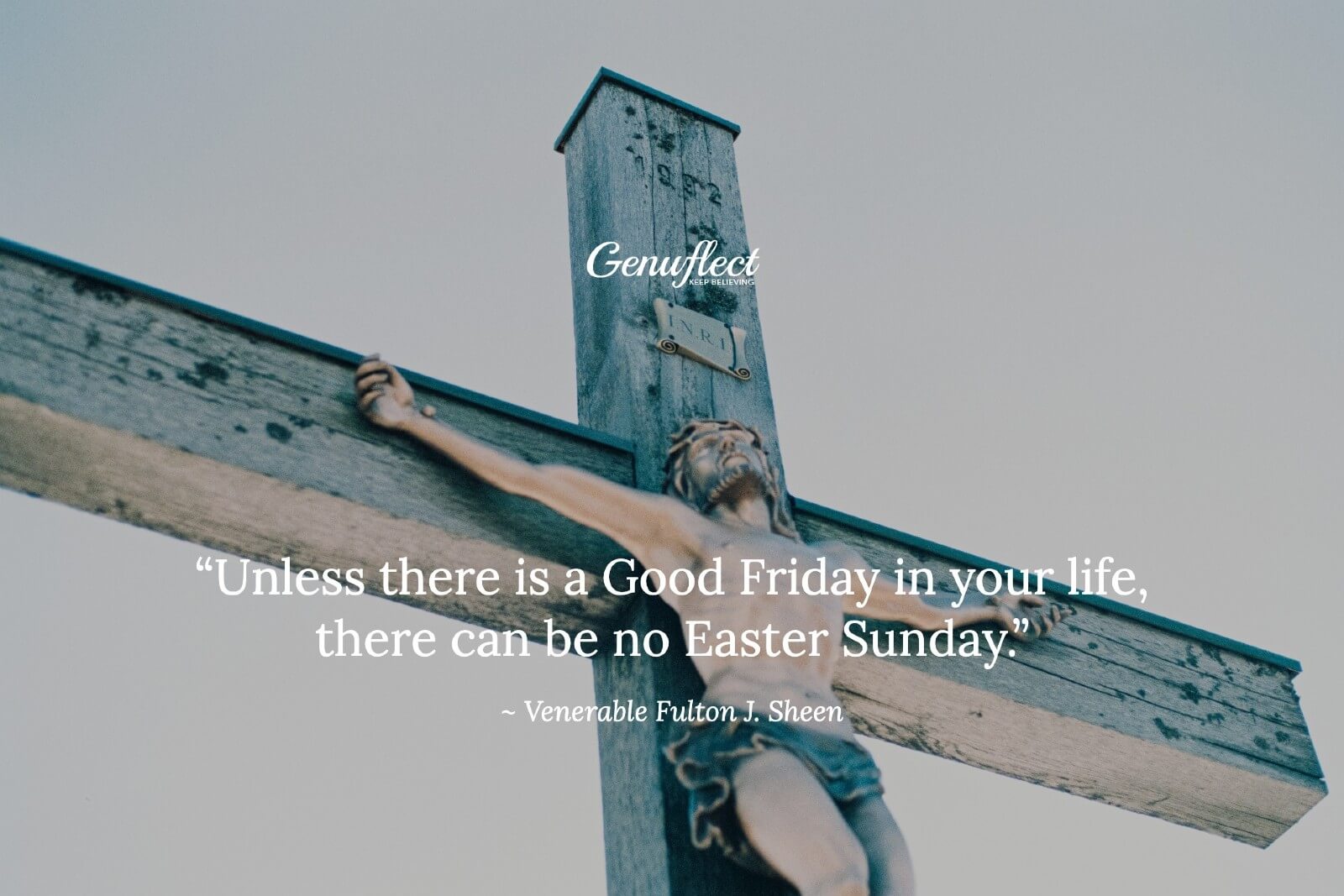 Statue of Jesus Christ crucified on the cross