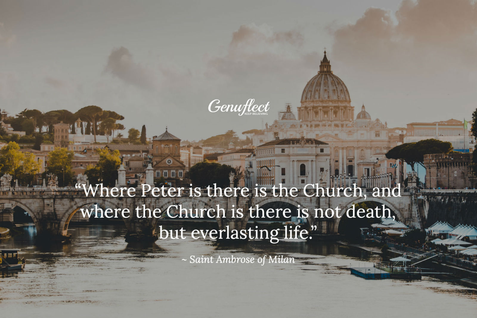 Genuflect - St. Peter's Basilica at the Vatican